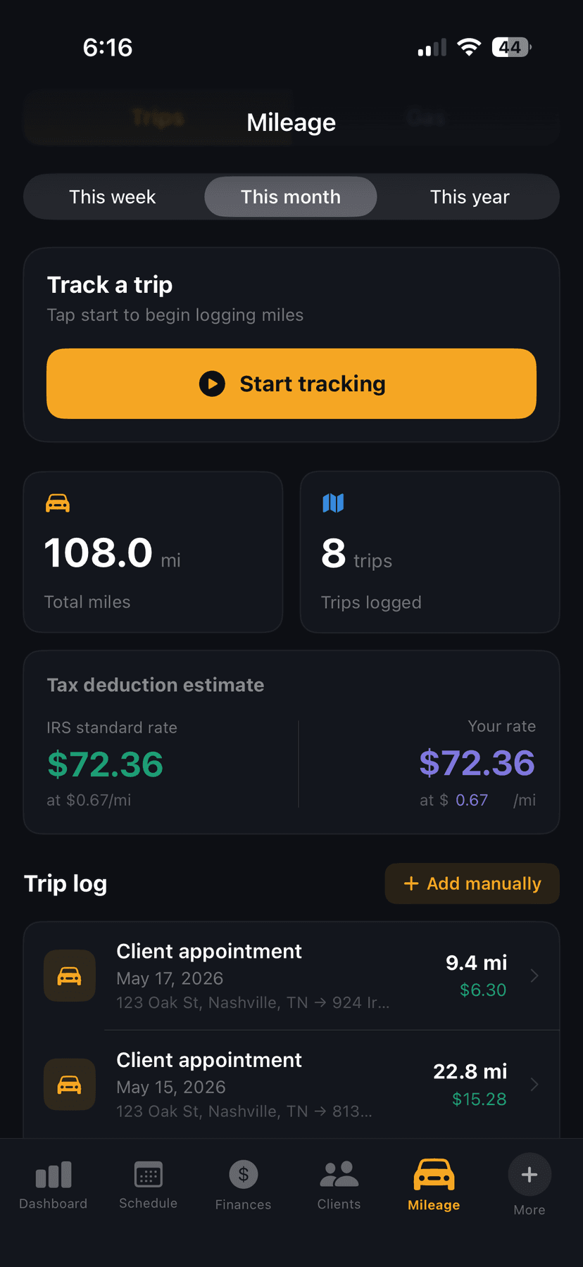 Mileage